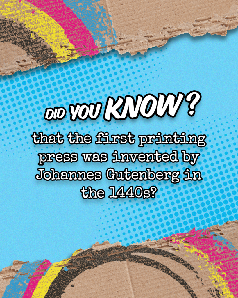 DID YOU KNOW PRINT PRESS FACT